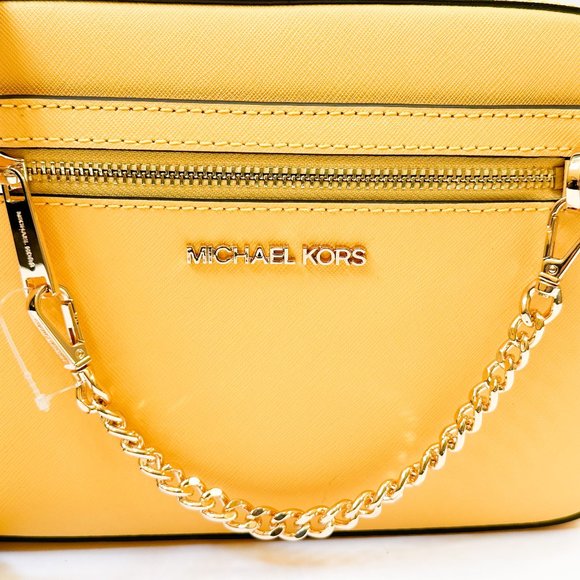 Michael Kors Jet Set Item East West Chain Shoulder Crossbody Bag Daffodil - Picture 12 of 12